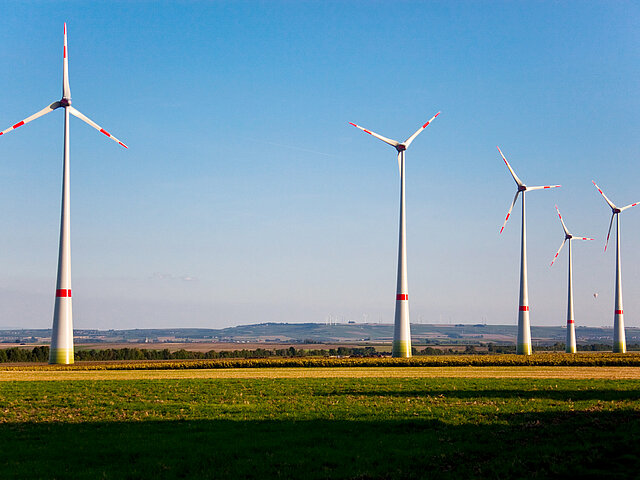 Windpark bei Wörrstadt.